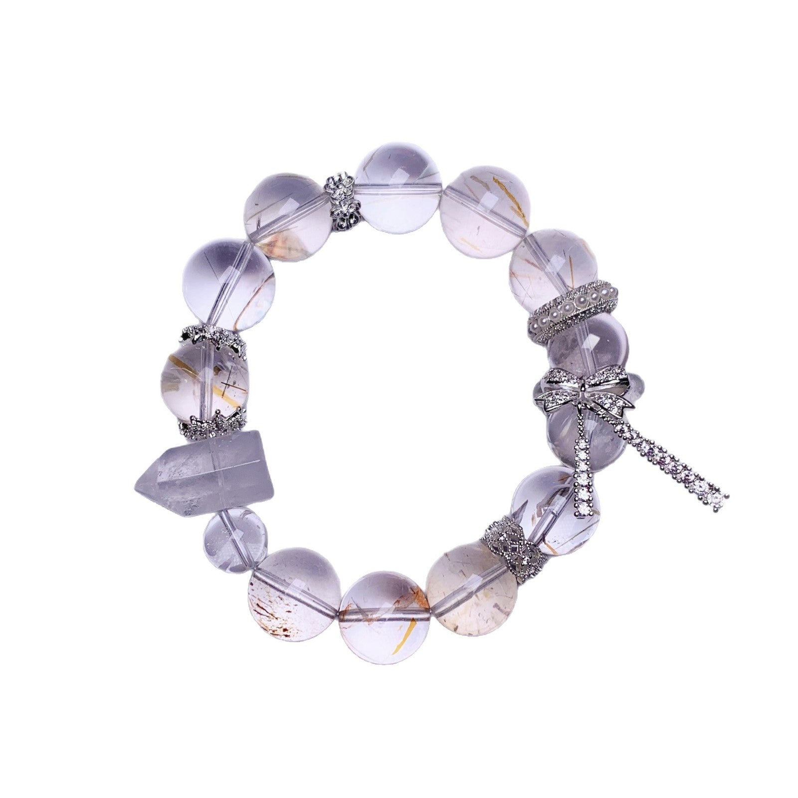 Premium Black Gold Super Seven Bracelet – Handmade Customizable Design
