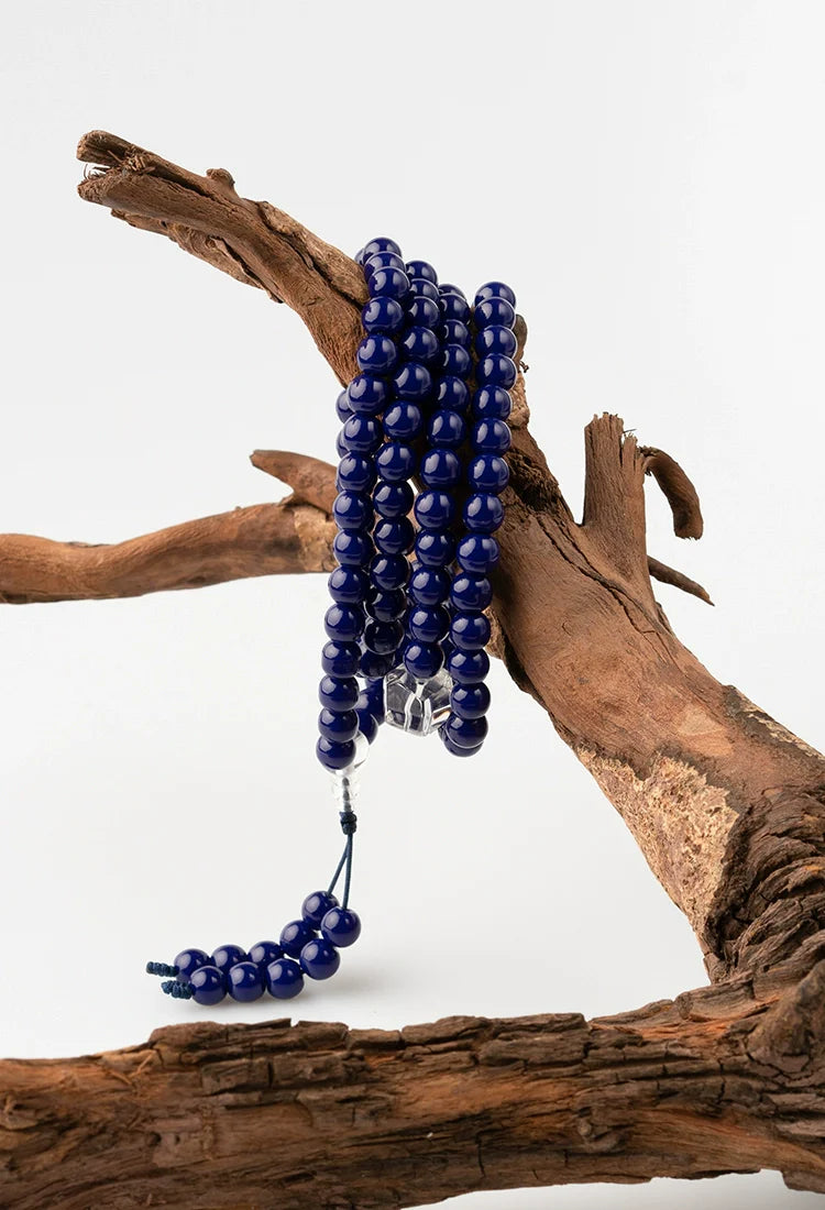 Buddha3bodhi 8mm Lapis Lazuli Bracelet 108 Bead Mala High Quality Prayer Beads