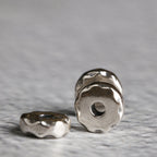 S925 Silver, Non-spaced Beads Straight Cut Irregular Spacer DIY Jewelry Accessories