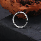 925 Sterling Silver Irregular Wrinkle Ring