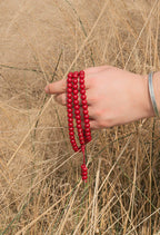 Buddha3bodhi 8mm Red Agate Bracelet 108 Bead Mala Prayer Beads