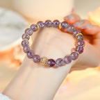 Natural Amethyst Single Circle Bracelet New Original Purple Crystal Bracelet for Women