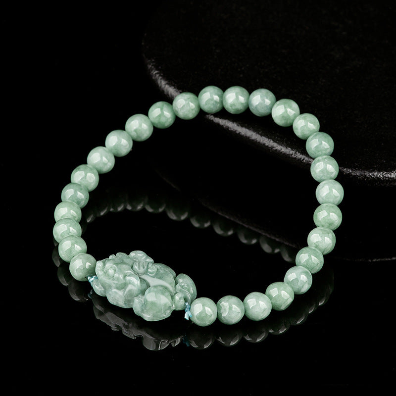 A-grade Jade Pixiu Feng Shui Bracelet – Attract Wealth & Protect Fortune