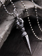 S925 Sterling Silver Body Protector Vajra Pestle Pendant