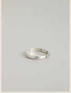 Buddha3bodhi Minimalist Vintage Pure Silver Matte Couple Rings - Adjustable