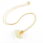 Natural Hetian White Jade Ruyi Lock Pendant – Talisman of Protection & Peace