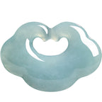Natural Ice Blue Jadeite Ruyi Pendant – Genuine A-Grade Blue Water Jade for Protection, Blessings & Good Fortune