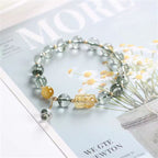 Buddha3bodhi Natural Green Ghost Crystal Pixiu Feng Shui Bracelet