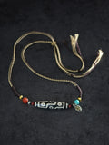 Tibetan Nine-Eyed Dzi Beads Charm Bracelet Pearl Pendant