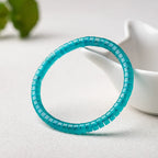 Natural Amazonite Straight-Cut Thin Slice Bracelet