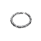 925 Sterling Silver Irregular Wrinkle Ring