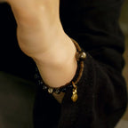 Natural Golden Obsidian Bracelet For Protection & Abundance