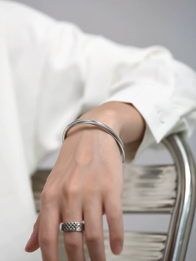 Buddha3bodhi Pure Silver Mobius Loop Bracelet