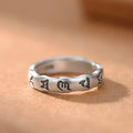 Buddha3bodhi Tibetan Pure Silver Six-Syllable Mantra Couple Rings