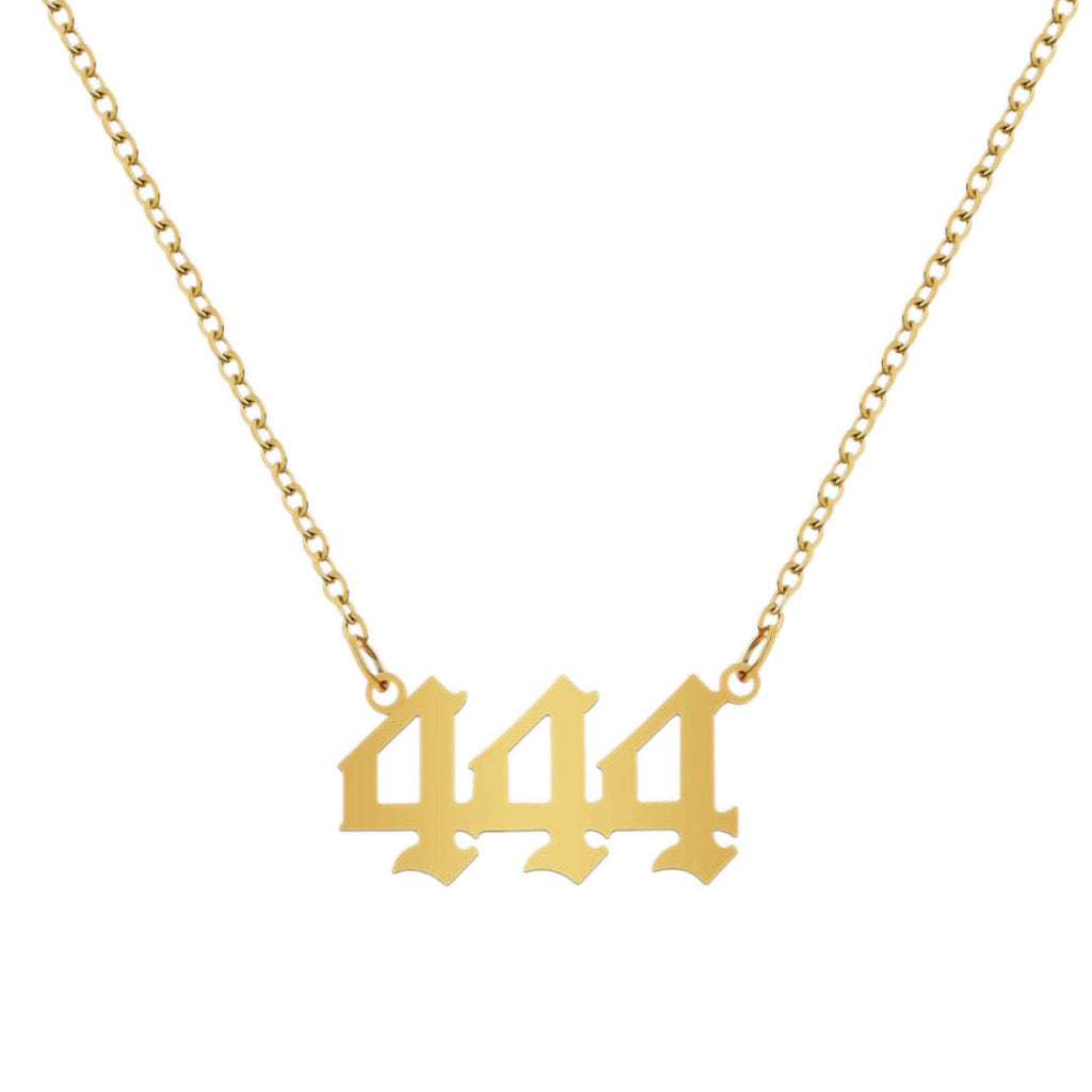 Stainless Steel Necklace Angel Number Necklace 111-999 for Women