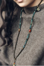 Vintage Multi-Layer Agate Bead Bracelet Buddhist Bracelet for Women