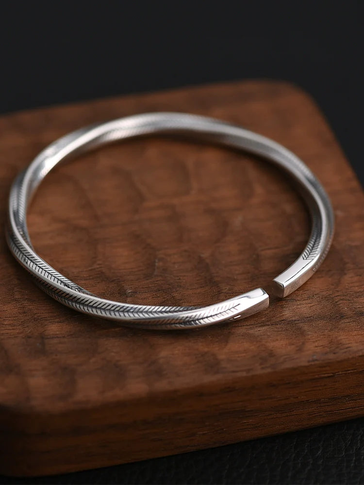 Buddha3bodhi Pure Silver Mobius Loop Bracelet