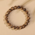 Natural Hainan Agarwood Round Bead Bracelet for Men and Women