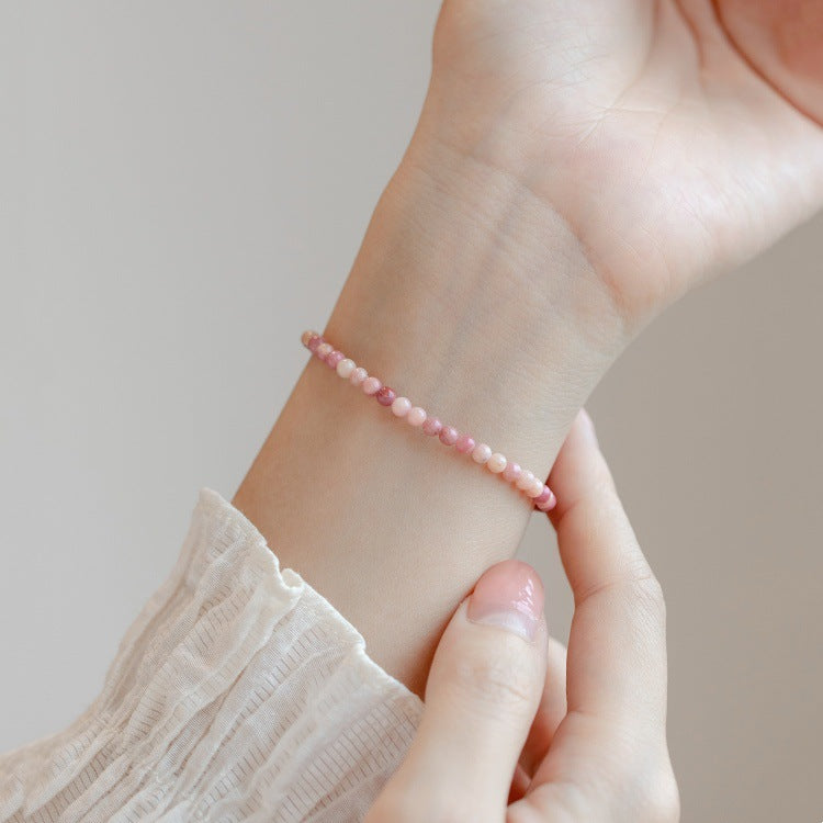 Natural Red Stone Bracelet DIY Design Simple Women's Bracelet