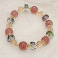 New Strawberry Crystal Bracelet Colored Beaded Bracelet