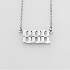Stainless Steel Necklace Angel Number Necklace 111-999 for Women