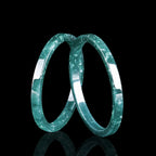 Natural A-Grade Blue Water Jadeite Square Bangle – Ice-Type Jadeite Bangle, Elegant Women’s Hand Accessory
