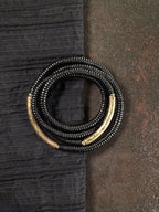 Ebony Wood & Brass Protection Bracelet – Multi-Layer Beads for Strength & Stability