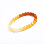 Natural Myanmar Yellow Jade Multi-Color Gradient Bracelet