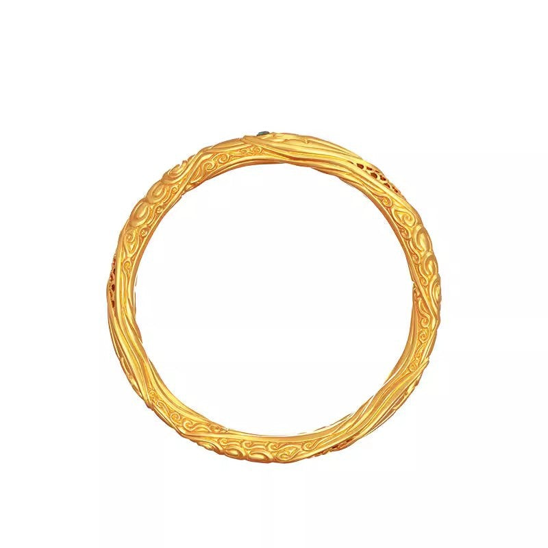 Nezha Qiankun Hoop Bracelet with Golden Finish