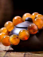 Buddha3bodhi Tibetan Yak Horn Buddha Bead Bracelet 16-18mm