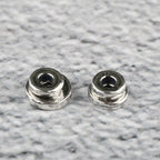 S925 Silver, Plain Glossy Tibetan Straight Cut Separator Gasket Bead Separator DIY Accessories