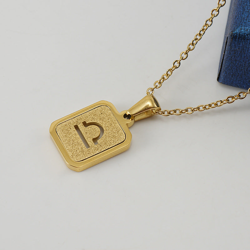 New Zodiac Sign Necklace – 12 Constellations Gold-Tone Titanium Steel Pendant