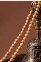 Buddha3bodhi 8mm Cliff Cypress 108 Bead Mala With Yellow Tiger Eye Prayer Beads