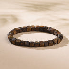 Natural Hainan Qi Nan Agarwood Square Bead Bracelet