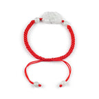 Natural Burmese A-Grade Jadeite Pi Xiu Bracelet – Hand-Carved Jade Charm, Handwoven Red or Brown Cord, Unisex Feng Shui Jewelry