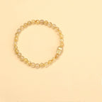 Natural Rutilated Quartz Handmade Beaded Pixiu Feng Shui Bracelet