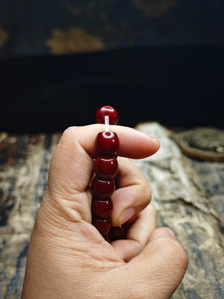 Red Bodhi Bracelet  Beads for Meditation