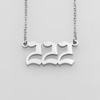 Stainless Steel Necklace Angel Number Necklace 111-999 for Women