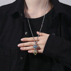 The Lotus of Divine Wish Ruyi Pendant Necklace
