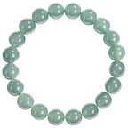 Natural A-Grade Blue Water Jadeite Bead Bracelet – Ice-Type Jade Beads, 10mm, Spiritual Protection & Harmony