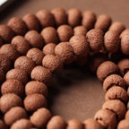 Natural Wild Lotus Bodhi Seeds 108 Mala Prayer Bracelet