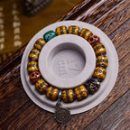 Tibetan Hand-Carved Yak Bone Bracelet – Unique Spiritual Tibetan-Style Bracelet