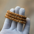 Buddha3bodhi 7mm White Jade Bodhi Garlic Clove 108 Mala Bracelet
