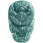 Blue Water Jade Dragon Pendant – A-Grade Jade Talisman for Protection & Authority