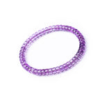 Natural Uruguayan Amethyst Bracelet - 5-8mm Purple Single-Strand Beaded Bracelet