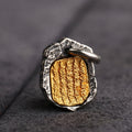 S925 Silver, Five Scriptures Tag Silver Plated DIY Jewelry Accessories