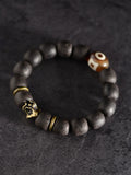 Natural Ebony Beads Bracelets 12mm