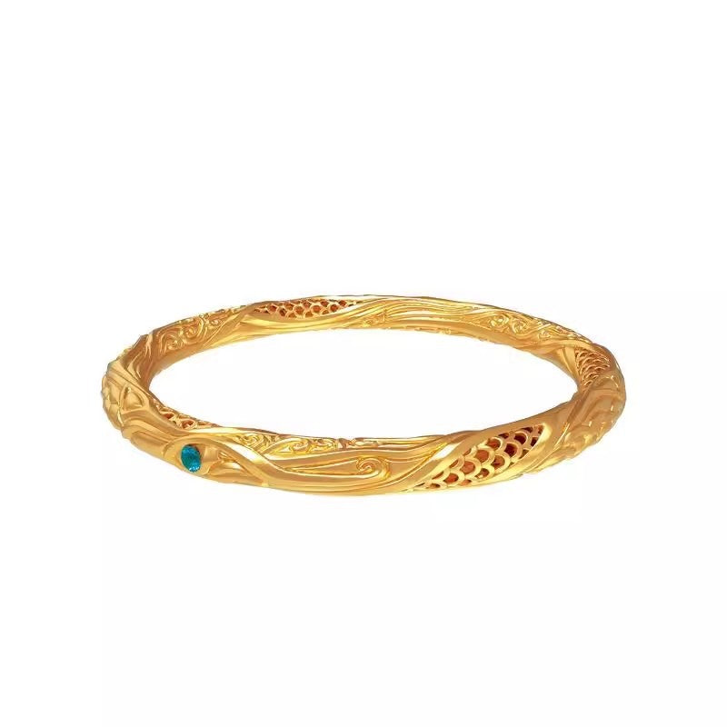 Nezha Qiankun Hoop Bracelet with Golden Finish