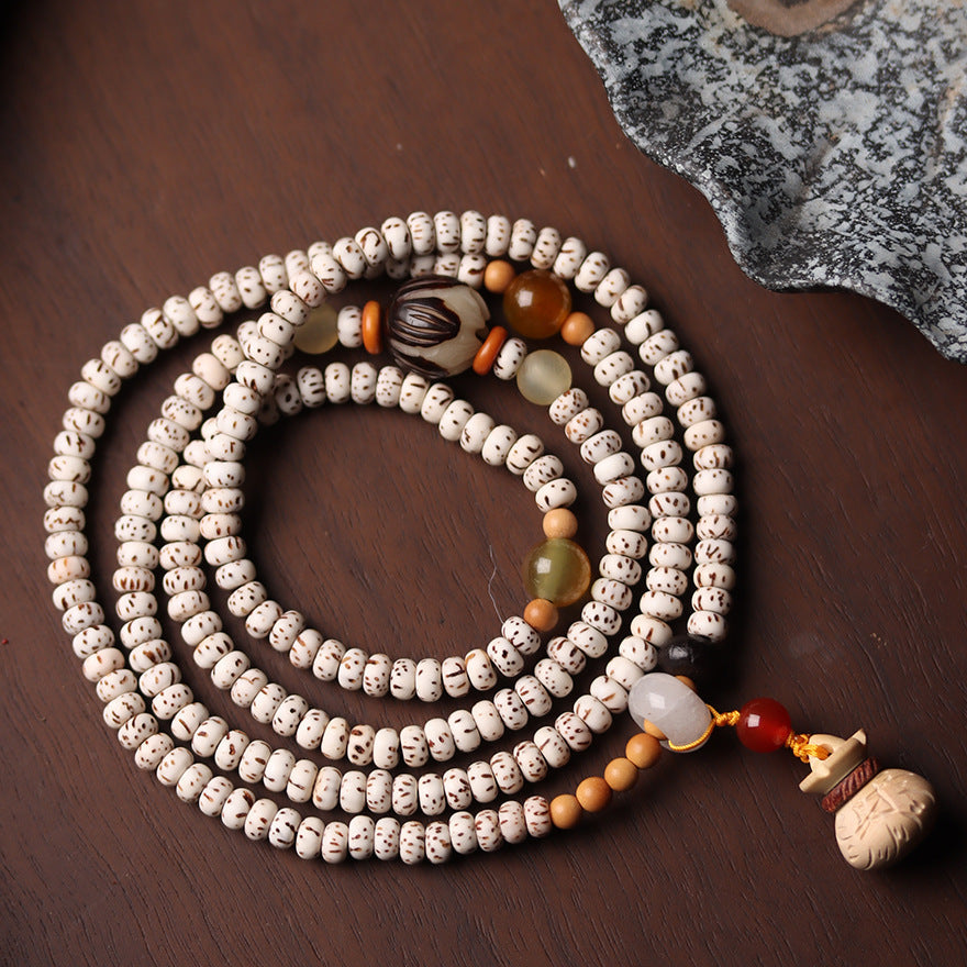 Mini Star and Moon Bodhi Bracelet with Elegant Accents– 3×5mm