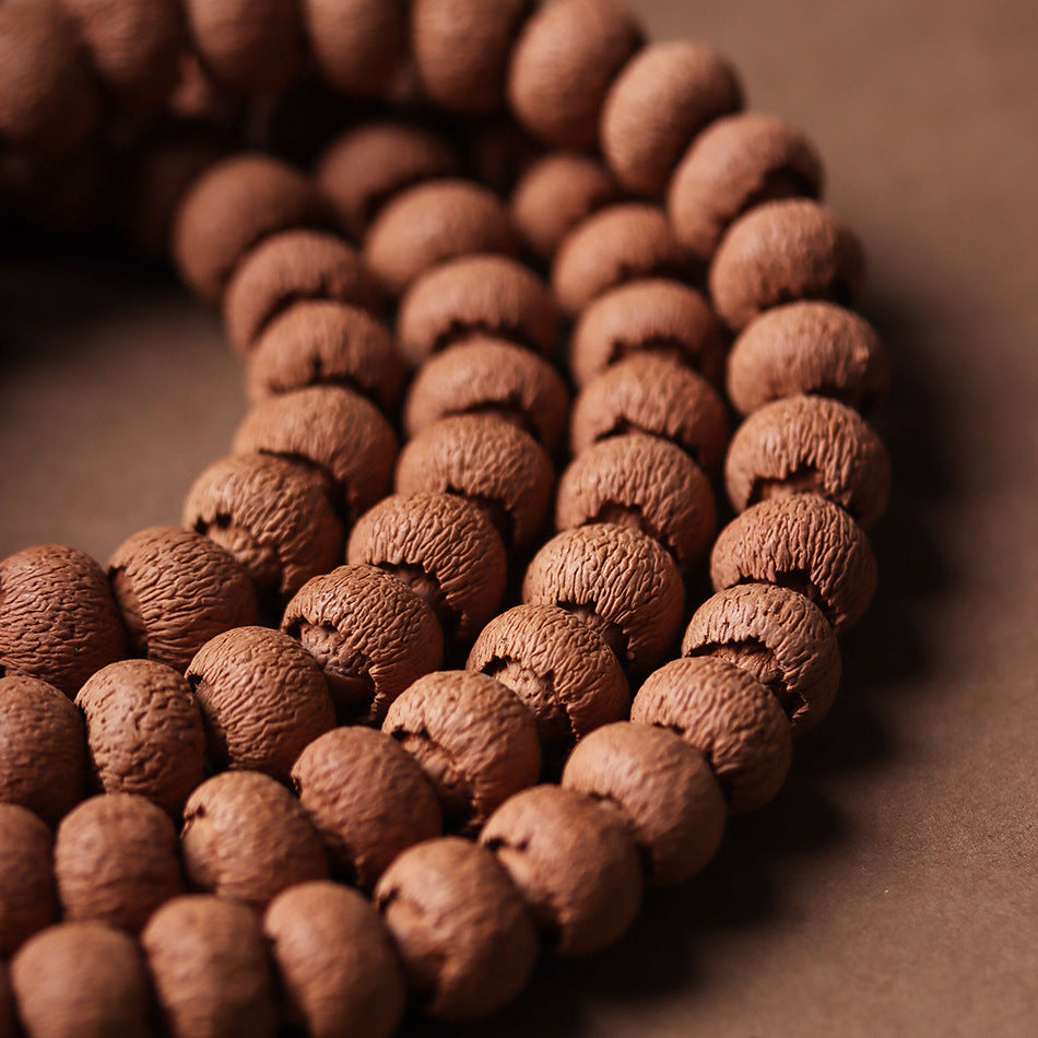 Natural Wild Lotus Bodhi Seeds 108 Mala Prayer Bracelet